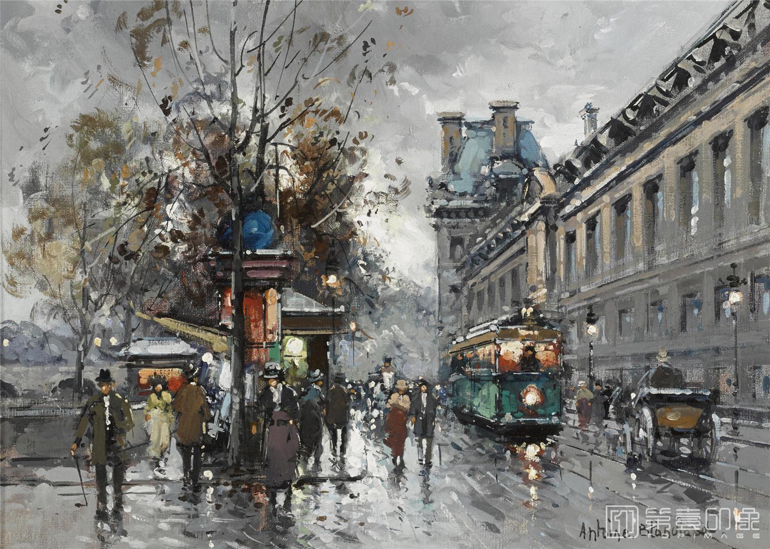 油画-安托万·布兰乍得 Antoine Blanchard作品-080